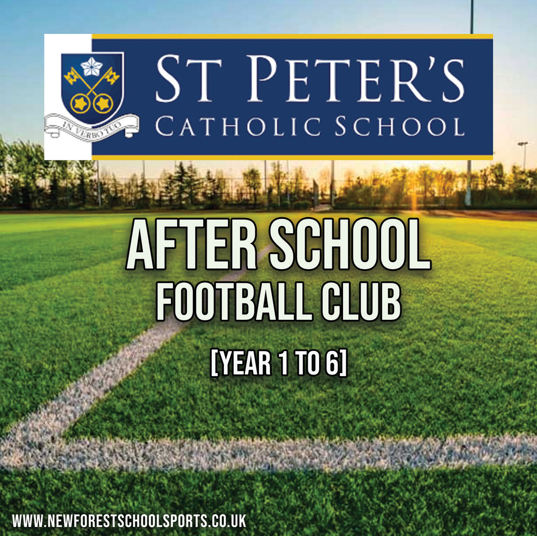 St Peter's Catholic School (Years 1 to 6 - Autumn 1 (2025/26 Academic Year)